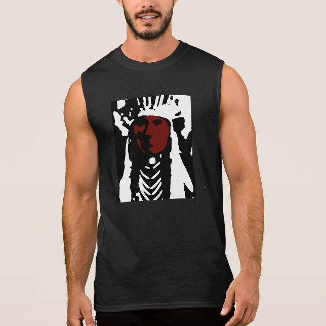 Künstlerischer indischer Leiter-Sleeveless T - Ärmelloses Shirt (Vorderseite)