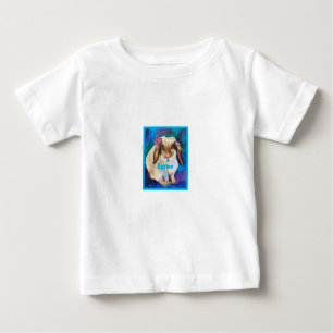 Künstlerischer kleiner Hase mit Bow So Niedlich fü Baby T-shirt