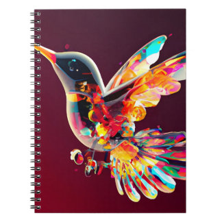 Künstlerischer Kolibri Notizblock