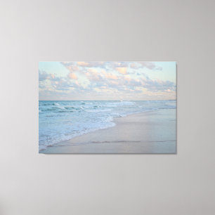Künstlerischer Kunstdruck Sonnenaufgang am Strand Leinwanddruck