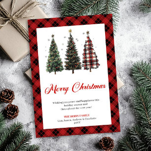 Künstlerischer Leopardenprint-Weihnachtsbaum-Gruß Feiertagskarte