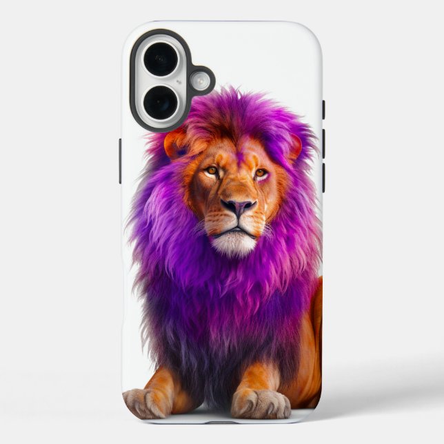 Künstlerischer Lion Phone Case (Rückseite)