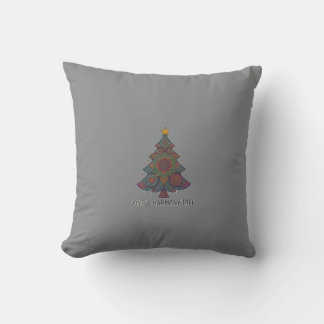 Künstlerischer Mandala-Weihnachtsbaum Fröhliche Ha Kissen