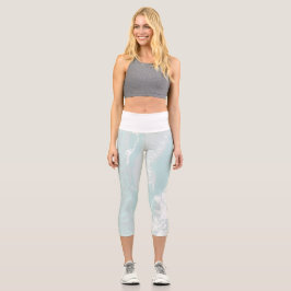 künstlerischer Meeresfluss Capri Leggings