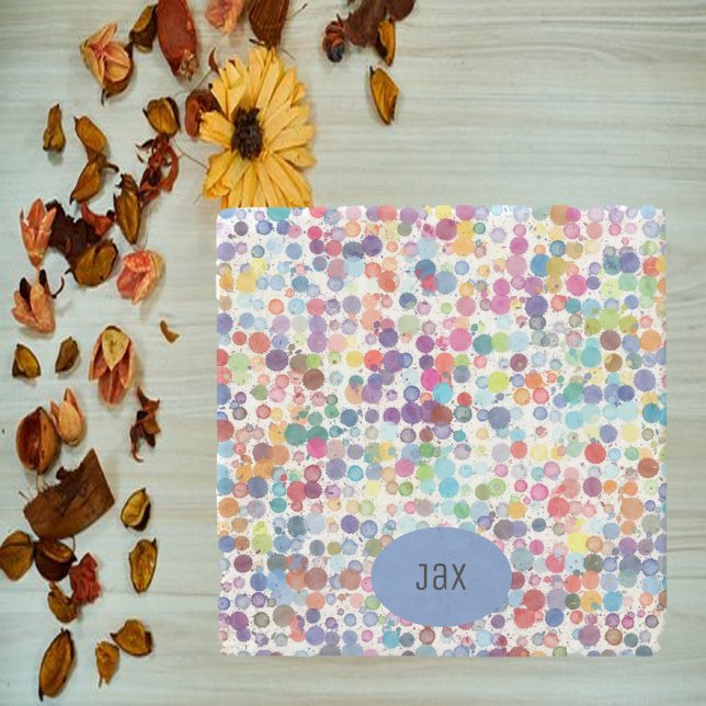 Künstlerischer Paint Spritzer farbenfroh Steinuntersetzer (Von Creator hochgeladen)