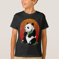 Künstlerischer Panda-Bär, der vektorillustration