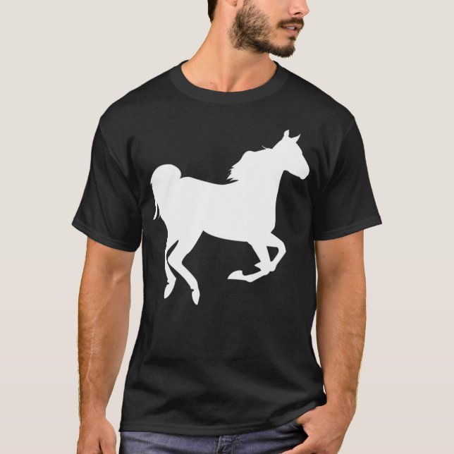 künstlerischer Pferdezuschlag T-Shirt (Vorderseite)