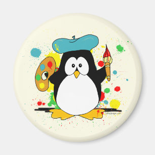 Künstlerischer Pinguin Magnet