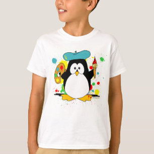 Künstlerischer Pinguin T-Shirt