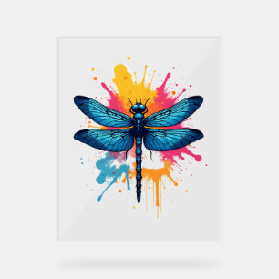 Künstlerischer Pop Malerische Drachenfliege Acrylschild