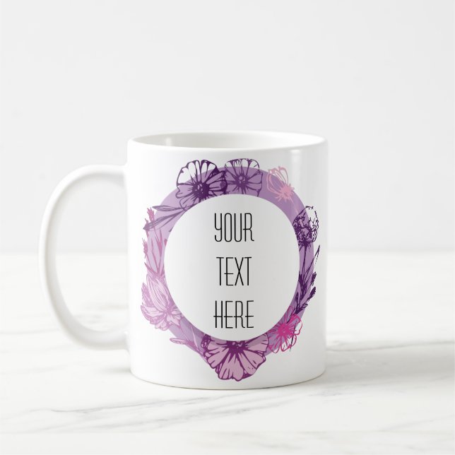 Künstlerischer Rahmen kreieren Sie Ihre eigene Tas Kaffeetasse (Links)