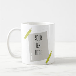 Künstlerischer Rahmen kreieren Sie Ihre eigene Tas Kaffeetasse