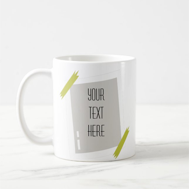 Künstlerischer Rahmen kreieren Sie Ihre eigene Tas Kaffeetasse (Links)