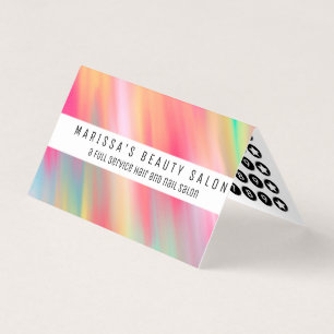 Künstlerischer rosa gelber abstrakter moderner visitenkarten