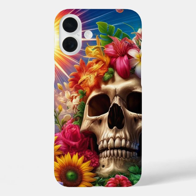 Künstlerischer Skull-Handy-Fall Case-Mate iPhone Hülle (Rückseite)