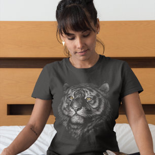 Künstlerischer Tiger Head Graphic T-Shirt