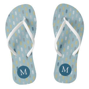 Künstlerischer Wald ⎥ Monogramm Flip Flops