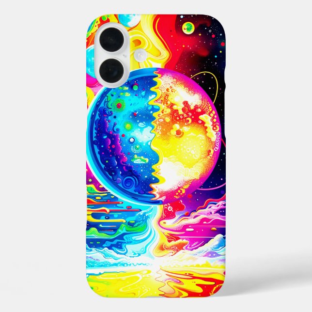 Künstlerischer World Phone Case (Rückseite)