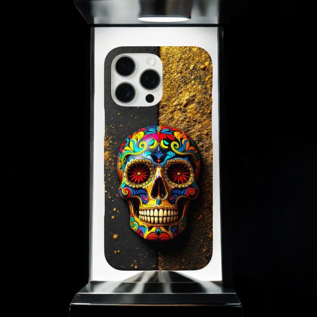künstlerischer Zuckerschädel Case-Mate iPhone Hülle (Von Creator hochgeladen)