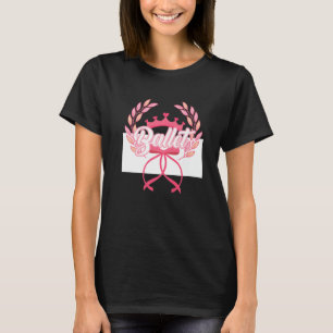 Künstlerisches Ballett Balletttänzerin Pointe Barr T-Shirt