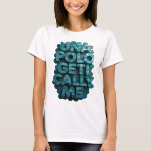 Künstlerisches Blau UNPOLICYGETISCH ME Modernes De T-Shirt