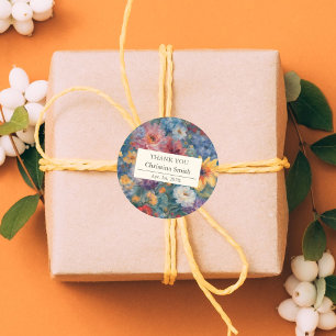 Künstlerisches Blut Vintage Blumenversorgung Viele Runder Aufkleber