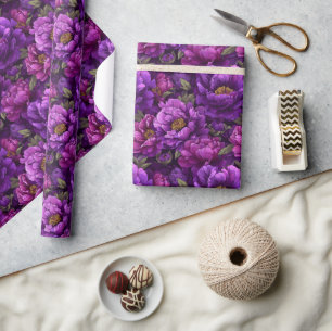 Künstlerisches Botanisches Zeitungspapier Geschenkpapier