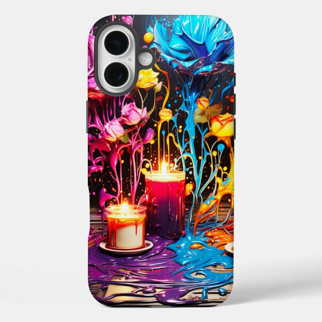 Künstlerisches Candle Phone Case (Rückseite)