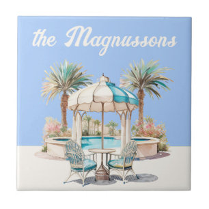 Künstlerisches Coastal Custom House nr Beach caban Fliese