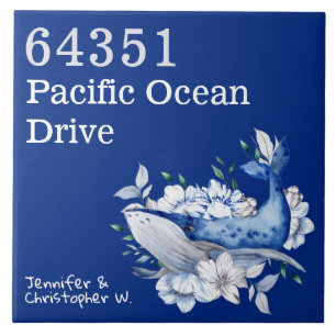 Künstlerisches Coastal Custom House nr Wal bläulic Fliese