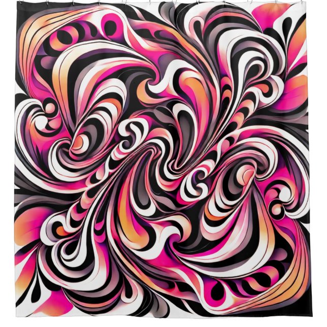 Künstlerisches Design Duschvorhang (Vorderseite)