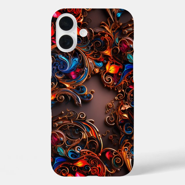 Künstlerisches Design Phone Case (Rückseite)