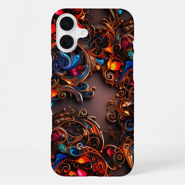 Künstlerisches Design Phone Case iPhone Hülle (Rückseite)
