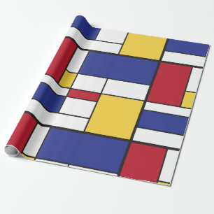 Künstlerisches Farbrechteck Geschenkpapier