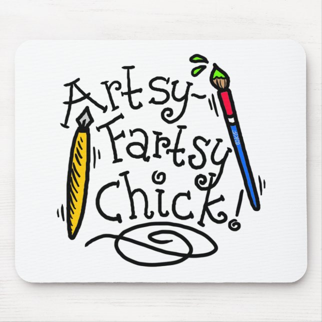 Künstlerisches-Fartsy Küken Mousepad (Vorne)