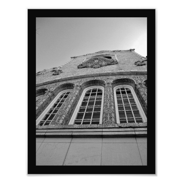 Künstlerisches Gebäude Fotodruck (Vorne)