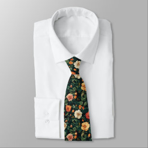 Künstlerisches Geschenk für Trauzeugen Rose Floral Krawatte