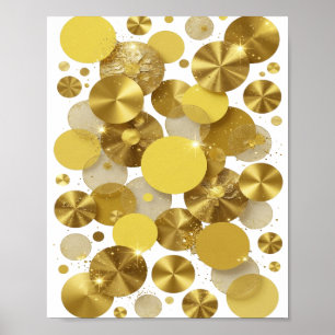 Künstlerisches Gold GOLDEN SPARKLES Künstlerisches Poster
