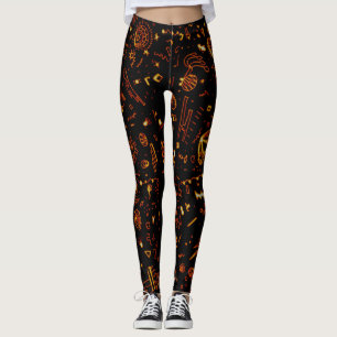 Künstlerisches Gold Leggings