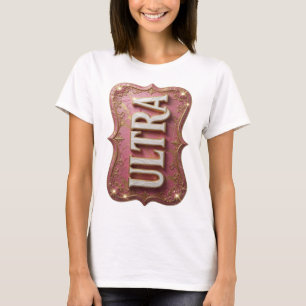 Künstlerisches Gold ULTRA Textdesign T-Shirt