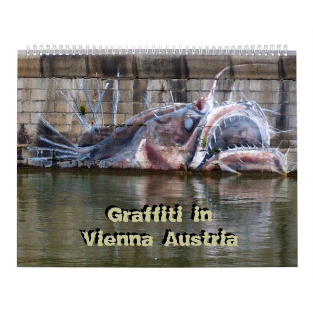 Künstlerisches Graffitis in Wien Österreich 24 Mon Kalender (Titelbild)