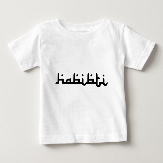 Künstlerisches Habibti Baby T-shirt (Vorderseite)