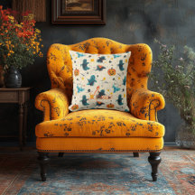 Künstlerisches Halloween-Kissen mit Geistern und P