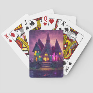 Künstlerisches Haus Spielkarten