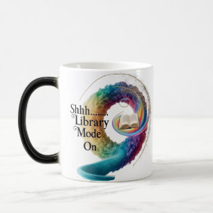 Künstlerisches hitzempfindliches Buchliebhabergesc Verwandlungstasse