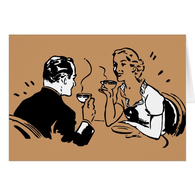 Künstlerisches Kaffee-Datum (Vorderseite (Horizontal))