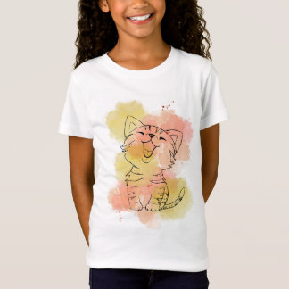 Künstlerisches Katzendesign T-Shirt