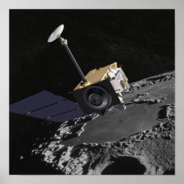 Künstlerisches Konzept des Lunar Reconnaissance Or Poster (Vorne)