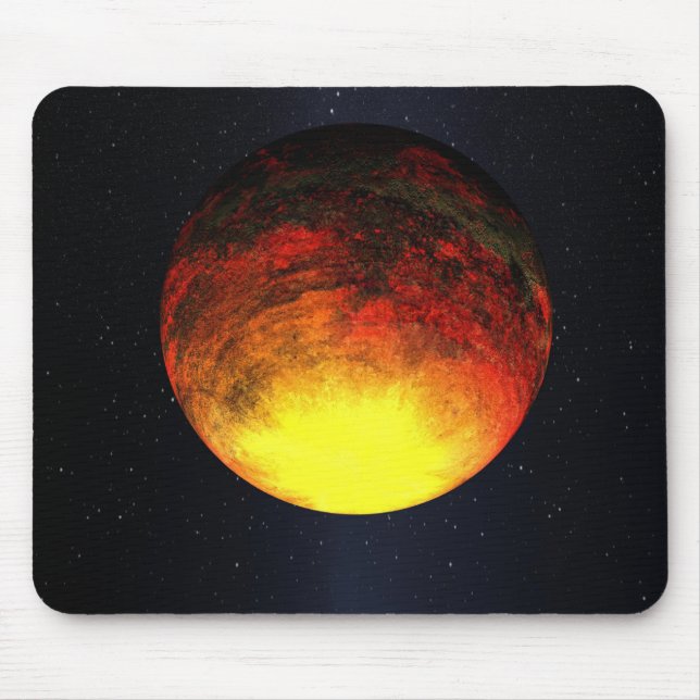 Künstlerisches Konzept von Kepler-10b Mousepad (Vorne)