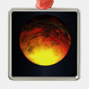 Künstlerisches Konzept von Kepler-10b Ornament Aus Metall
